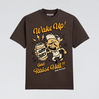 Men’s brown streetwear t-shirt British clothing brand