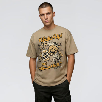 Sand graphic t-shirt unisex heavyweight cotton Raise Hell UK brand