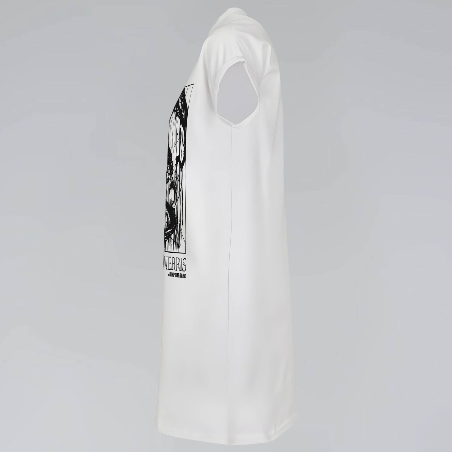 SALIRE TENEBRIS 001 - High Neck Graphic T-Shirt Dress