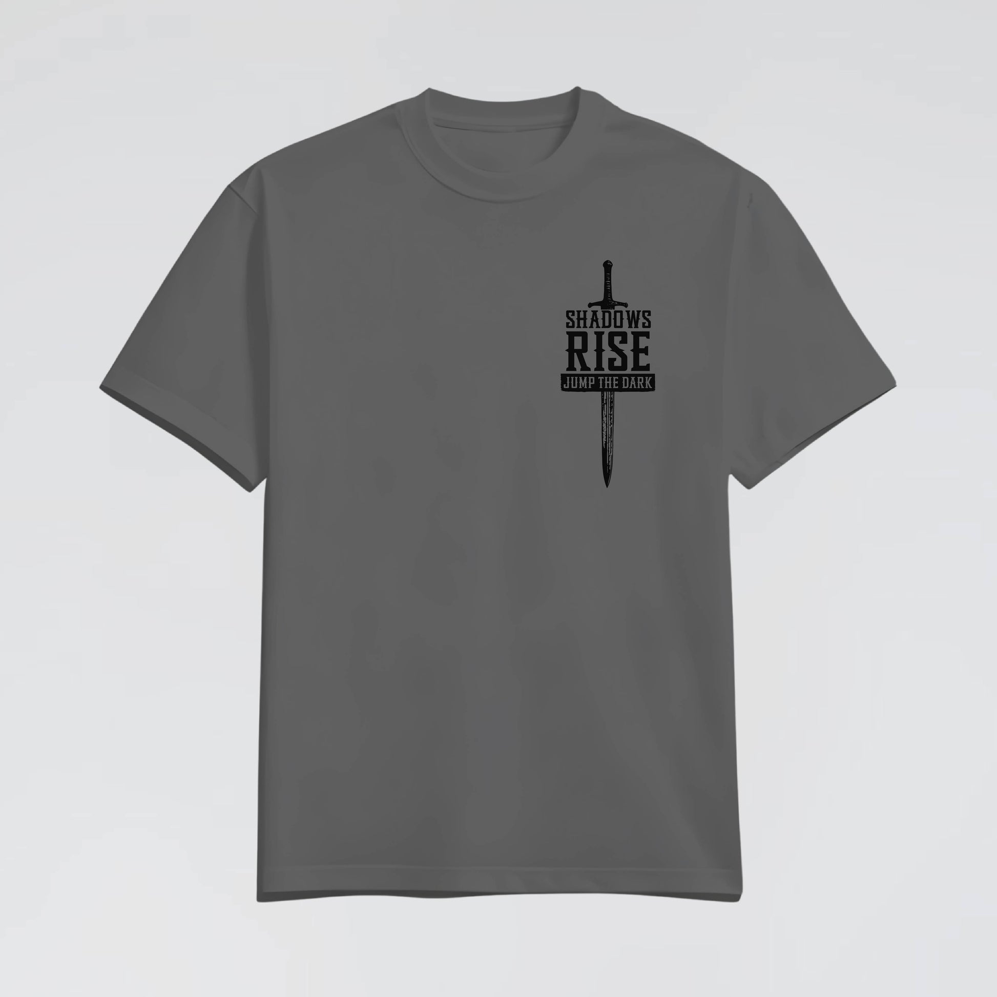 Anthracite Streetwear Tee with pocket print. London streetwear essentials. 