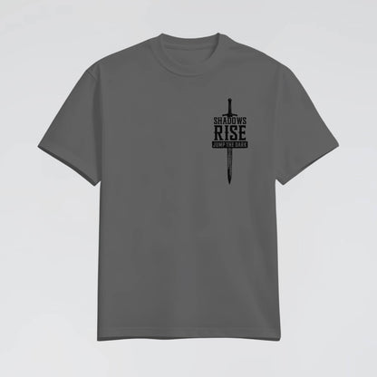 Anthracite Streetwear Tee with pocket print. London streetwear essentials. 