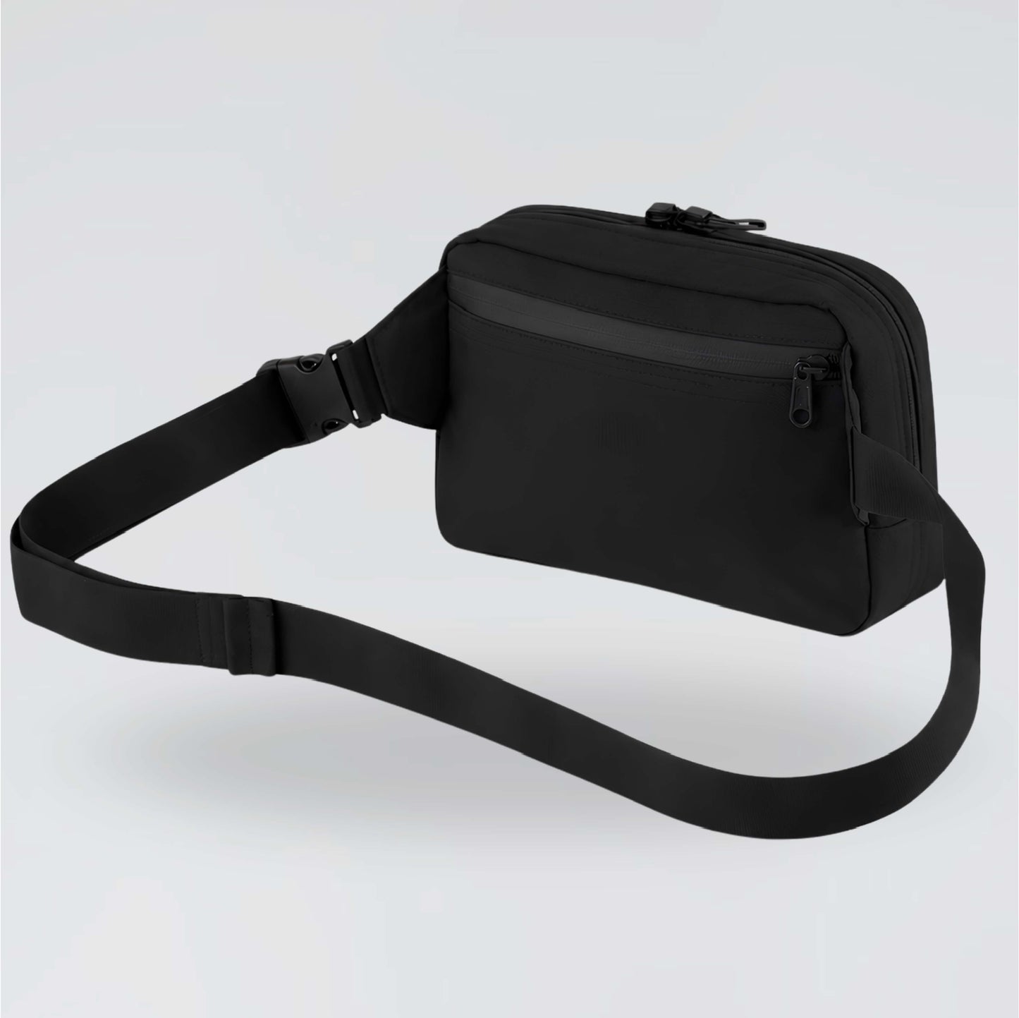 Black Jump the Dark cross body waist bag view of back
