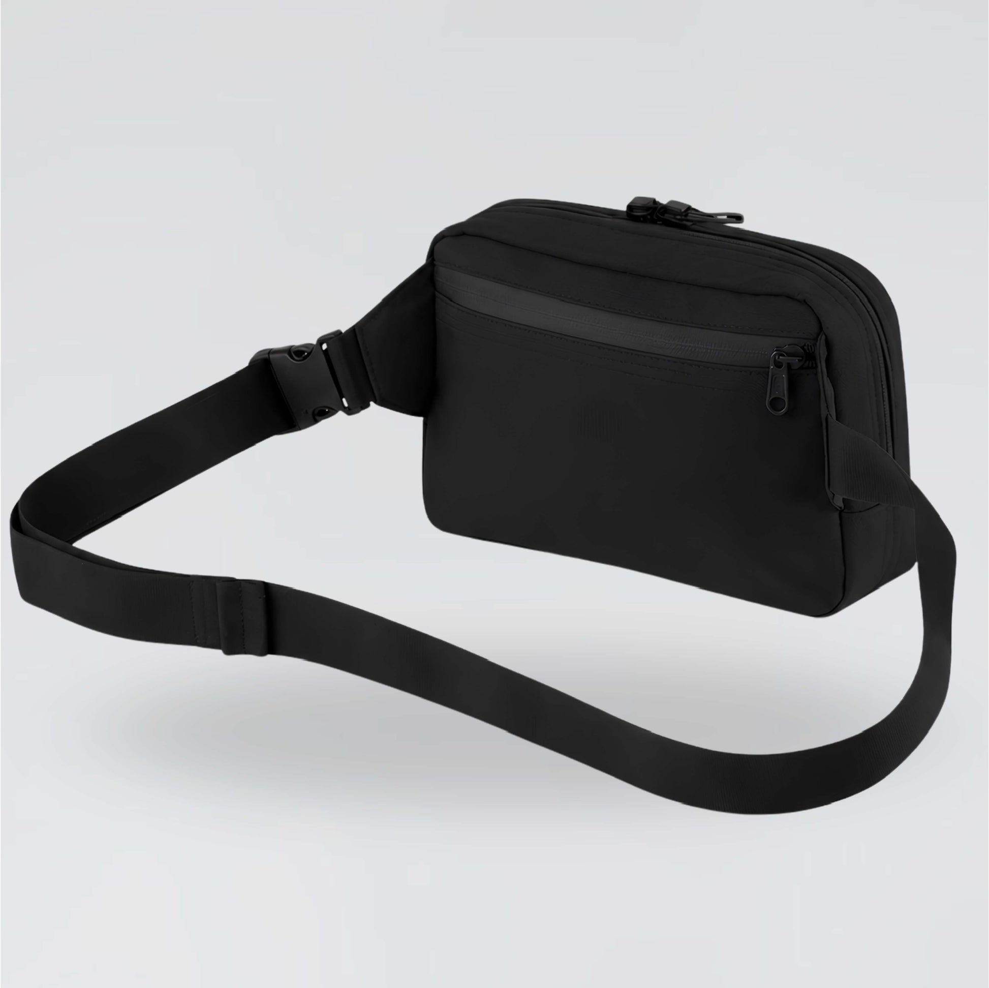 Black Jump the Dark cross body waist bag view of back