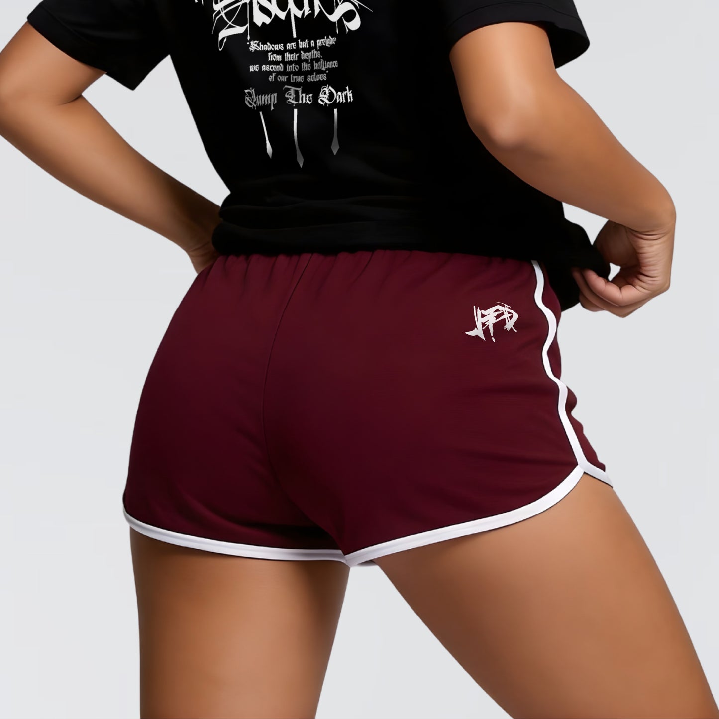 JTD - Women’s Burgundy Retro Shorts